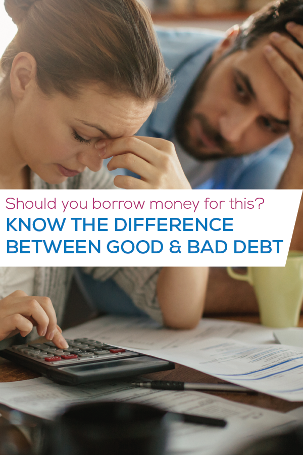 good and bad debt blog pinterest image